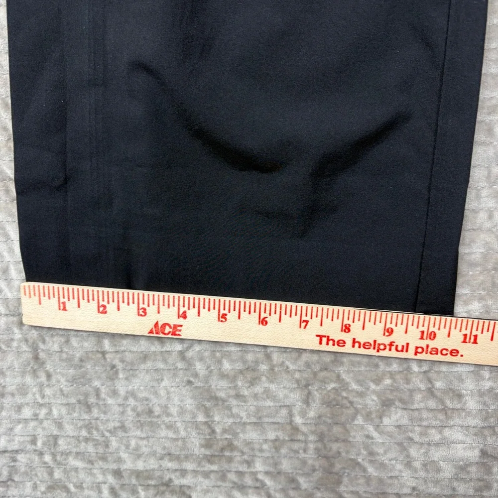 Athleta Black Wide Leg Snap Hem Travel Commuter‎ Pants Size 2